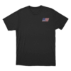 Cleetus American Flag Logo T Shirt Black