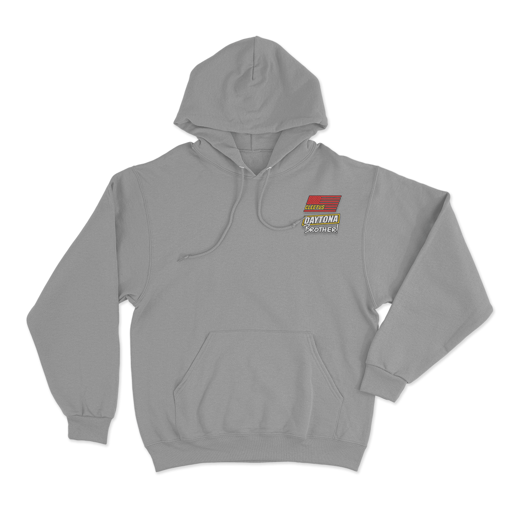 Cleetus Daytona Brother Flag Hoodie Grey Cleetus Daytona Brother Flag Hoodie Grey
