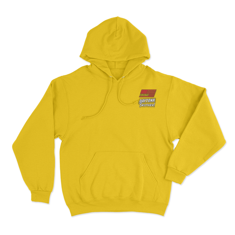 Cleetus Daytona Brother Flag Hoodie Yellow Cleetus Daytona Brother Flag Hoodie Yellow