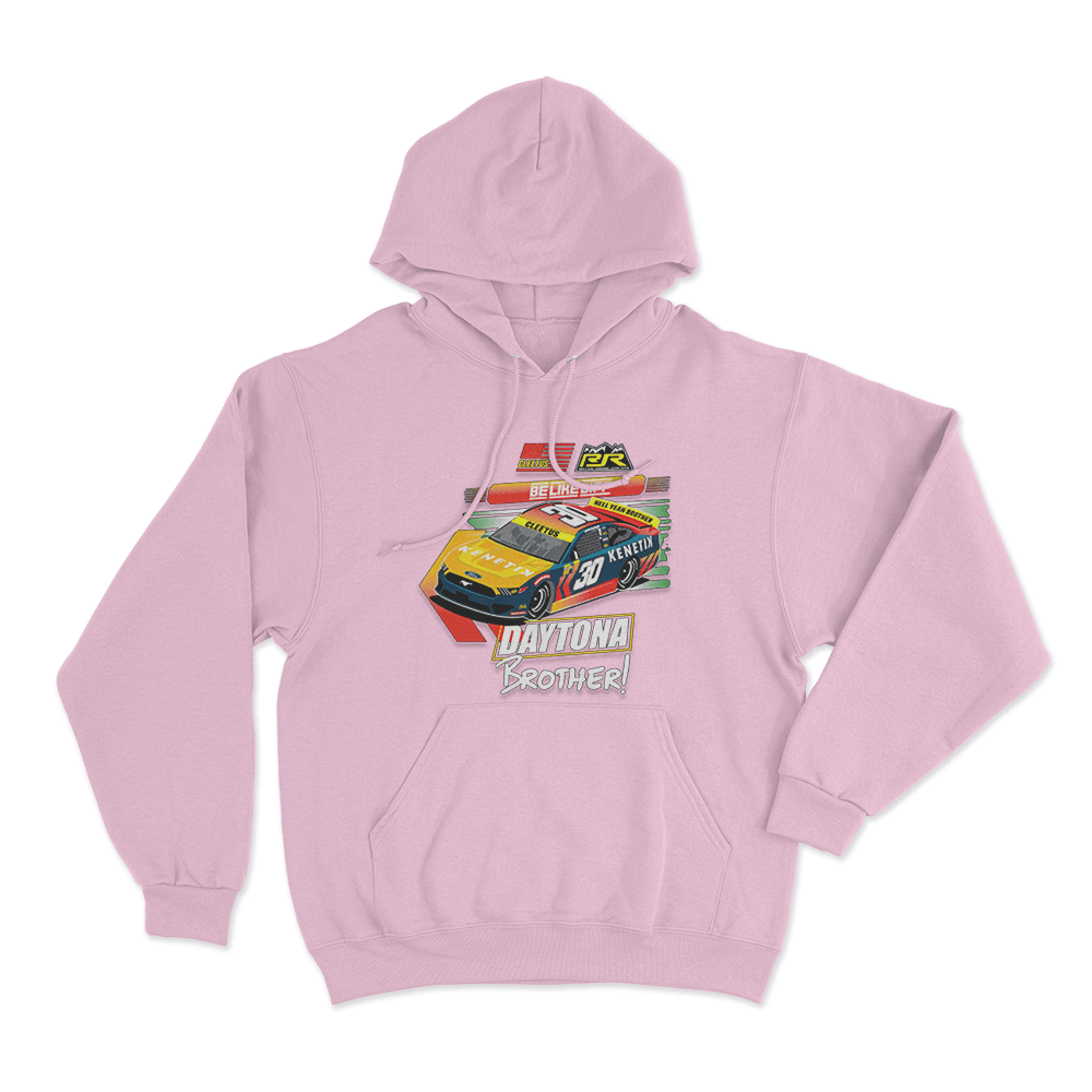 Cleetus Daytona Brother Race Car Hoodie Pink Cleetus Daytona Brother Race Car Hoodie Pink
