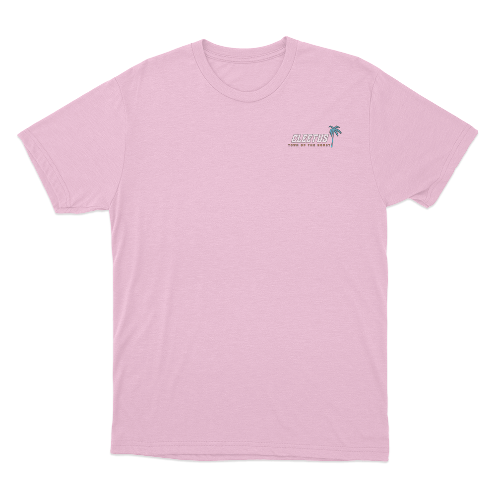 Cleetus Turn Up The Boost Palm Tree Logo T Shirt Pink Cleetus Turn Up The Boost Palm Tree Logo T Shirt Pink