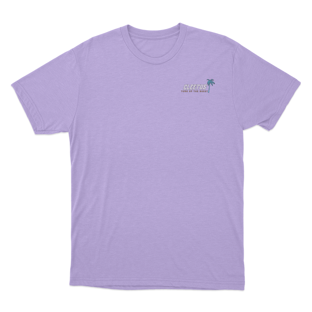 Cleetus Turn Up The Boost Palm Tree Logo T Shirt Purple Cleetus Turn Up The Boost Palm Tree Logo T Shirt Purple